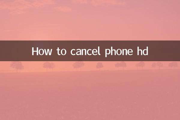 Como cancelar o telefone hd