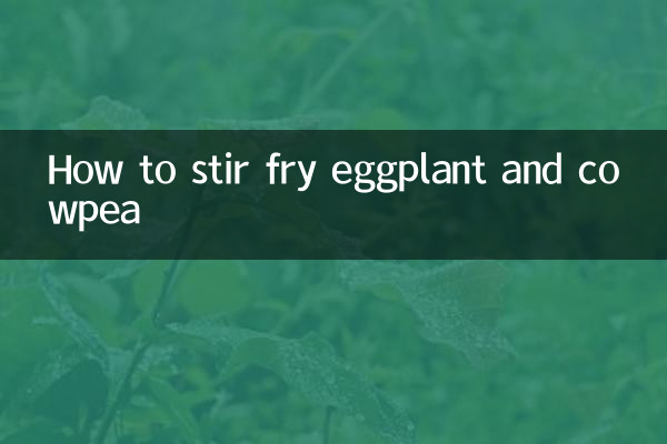 Comment faire sauter des aubergines et du niébé