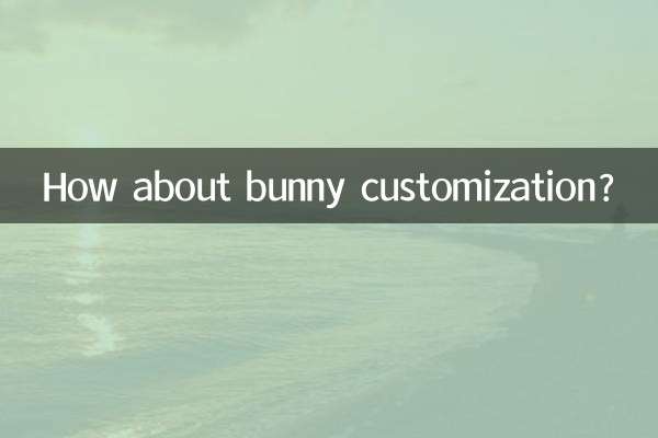 How about bunny customization?