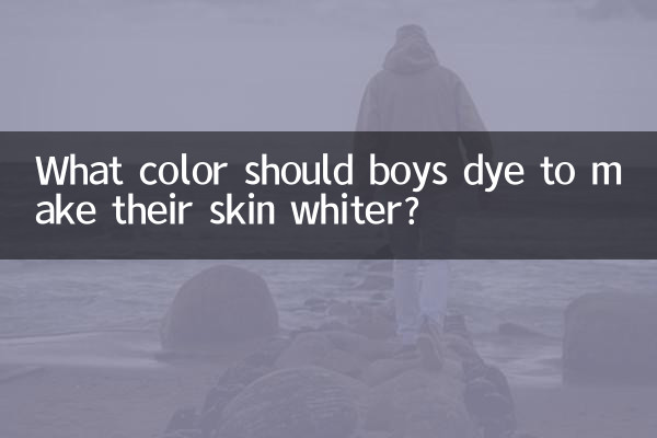 ¿De qué color deben teñirse los niños para que su piel sea más blanca?