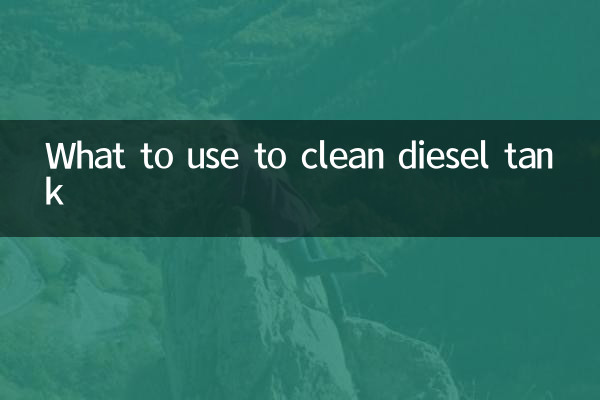 Quoi utiliser pour nettoyer le réservoir de diesel