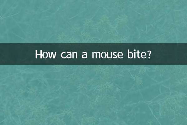 Comment une souris peut-elle mordre ?