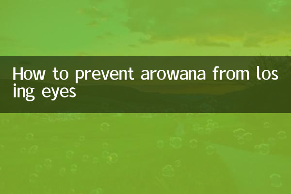 How to prevent arowana from losing eyes