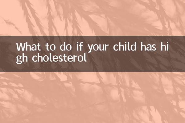 What to do if your child has high cholesterol