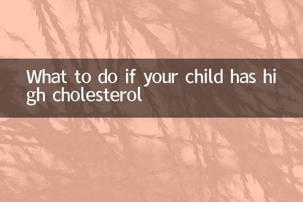 Que faire si votre enfant a un taux de cholestérol élevé