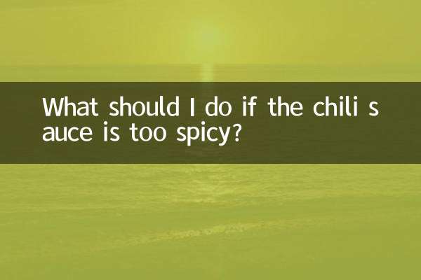 ¿Qué debo hacer si la salsa de chile está demasiado picante?