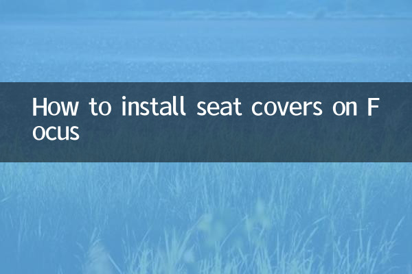How to install seat covers on Focus