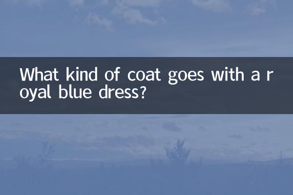 Welcher Mantel passt zu einem königsblauen Kleid?