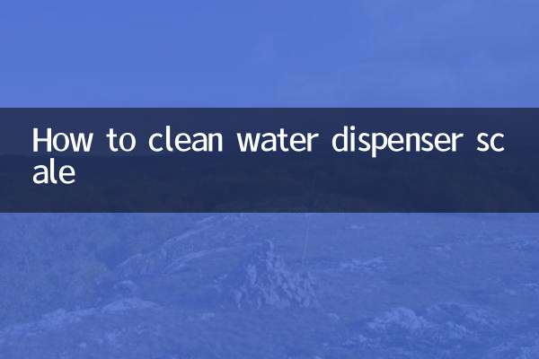 So reinigen Sie die Waage des Wasserspenders