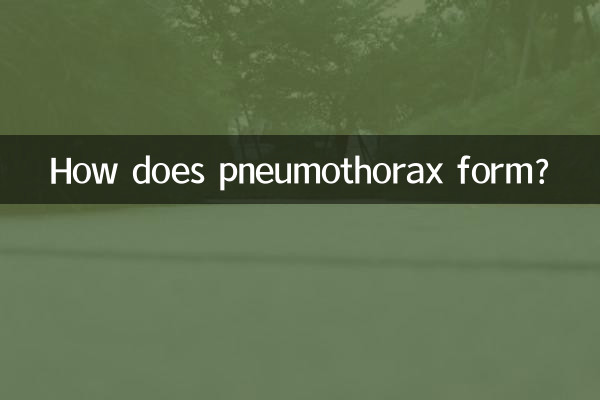 Come si forma il pneumotorace?