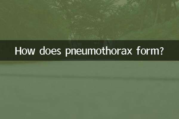 Come si forma il pneumotorace?