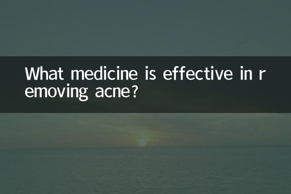 What medicine is effective in removing acne?
