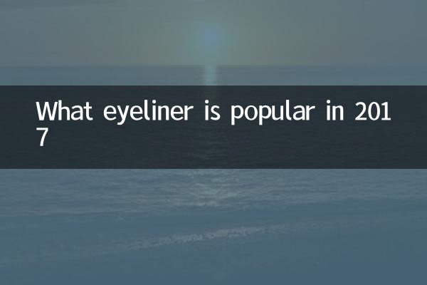 What eyeliner is popular in 2017