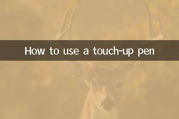 How to use a touch-up pen