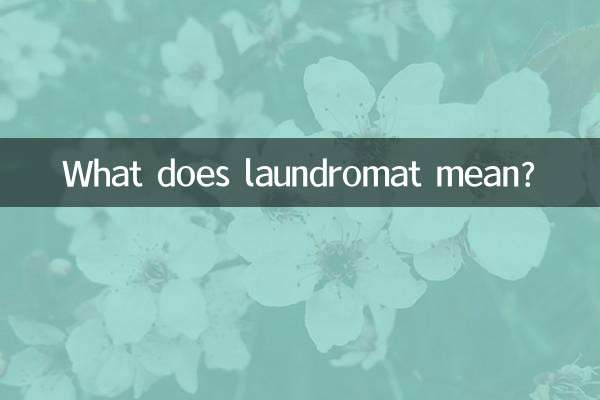 O que significa lavanderia?