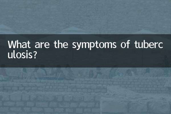 Quels sont les symptômes de la tuberculose ?