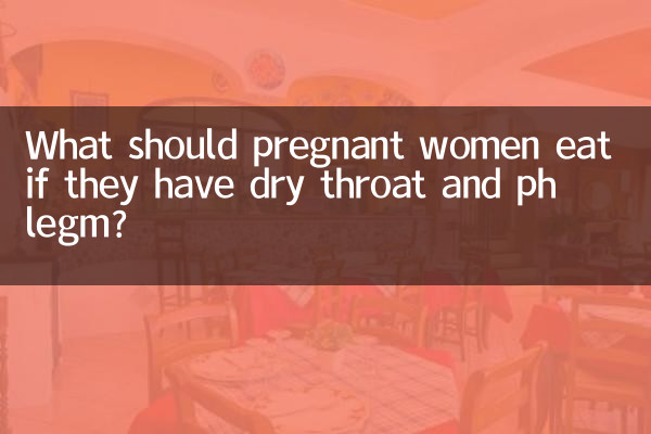 孕妇嗓子干有痰吃什么