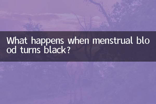 মাসিকের রক্ত কালো হয়ে গেলে কি হয়?