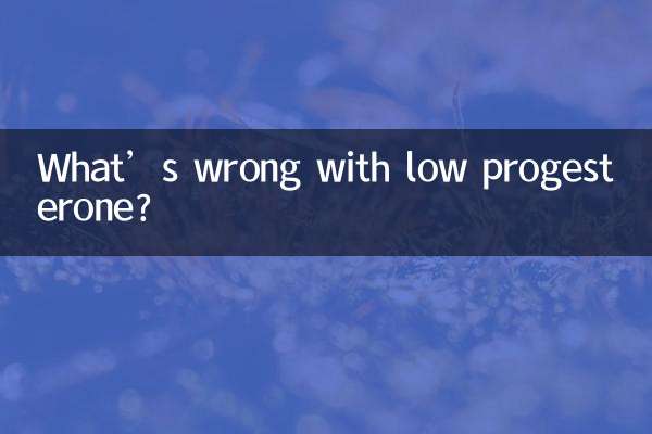 ¿Qué tiene de malo la progesterona baja?