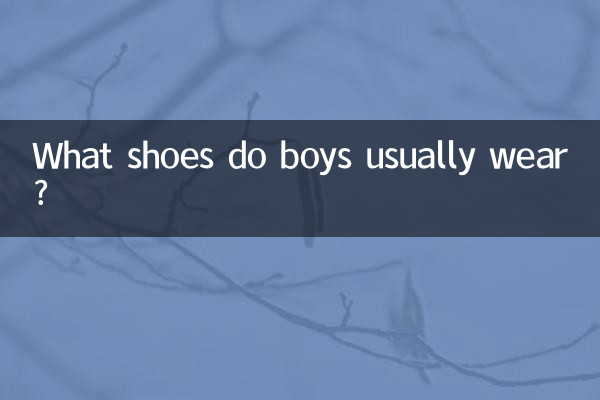 Che scarpe indossano solitamente i ragazzi?