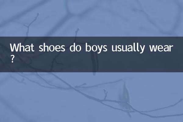 Welche Schuhe tragen Jungen normalerweise?