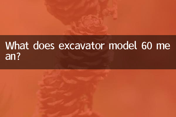 کھدائی کرنے والے ماڈل 60 کا کیا مطلب ہے؟