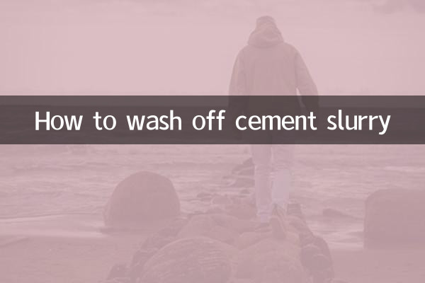 Come lavare via i residui di cemento