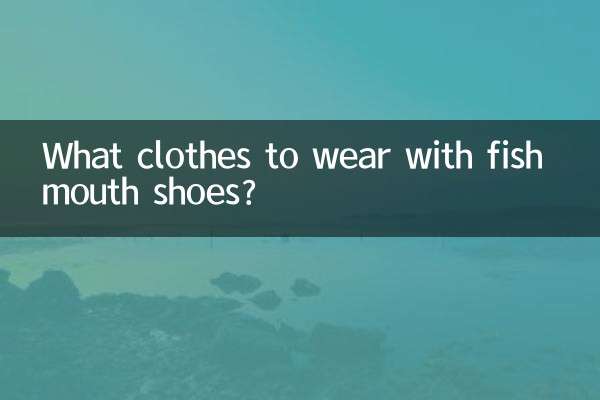 Welche Kleidung trägt man zu Fischmaulschuhen?