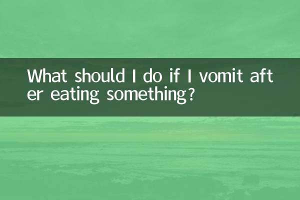 কিছু খাওয়ার পর বমি হলে আমার কী করা উচিত?