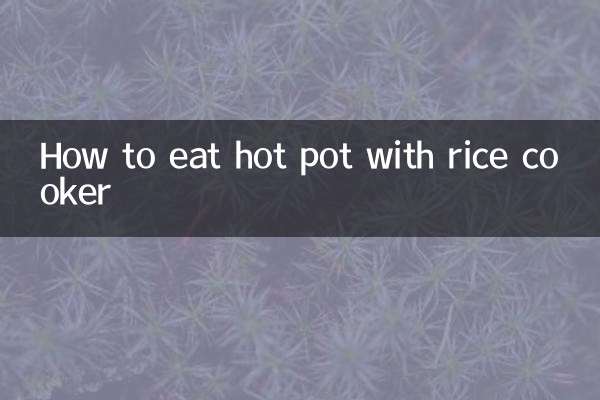 كيف تأكل وعاء ساخن مع طباخ الأرز