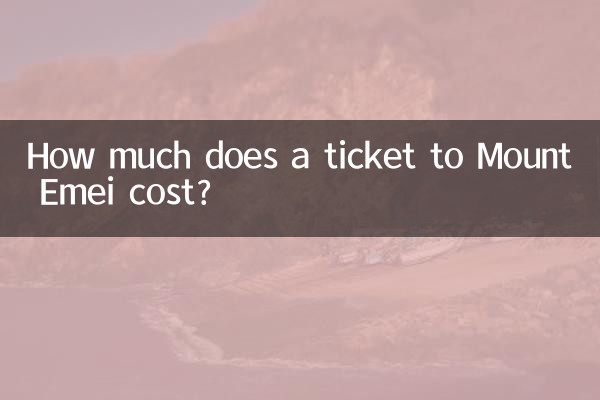 How much does a ticket to Mount Emei cost?