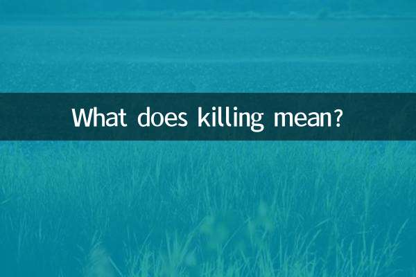 हत्या का मतलब क्या है?