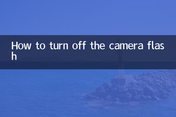 How to turn off the camera flash