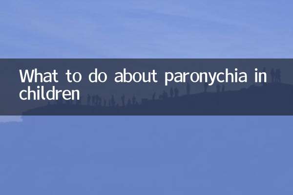 O que fazer com a paroníquia em crianças
