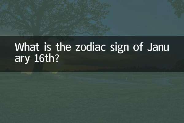 16 जनवरी की राशि क्या है?