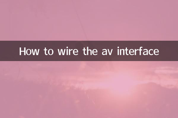 AVインターフェイスの配線方法
