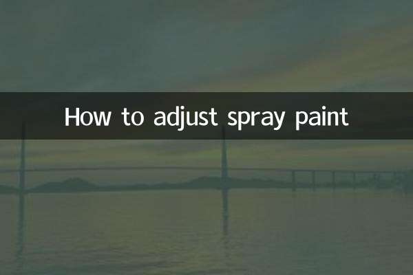 Como ajustar a tinta spray