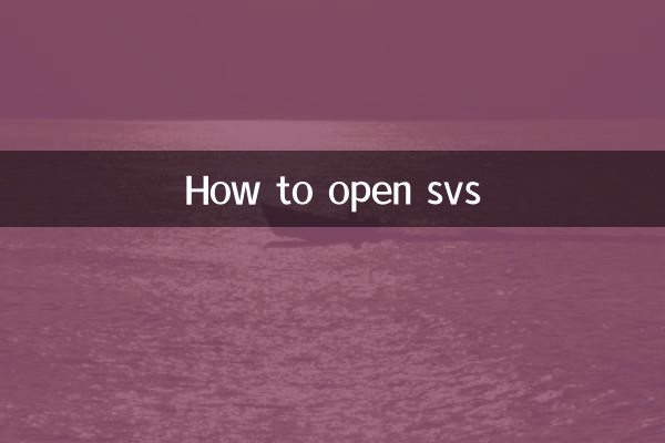 svs怎麼打開