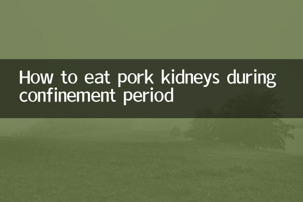 Cómo comer riñones de cerdo durante el confinamiento