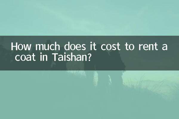 Wie viel kostet es, in Taishan einen Mantel zu mieten?