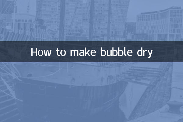 So machen Sie Blasen trocken