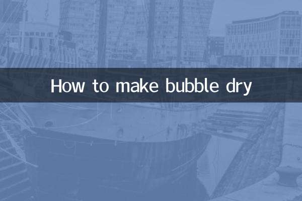 So machen Sie Blasen trocken