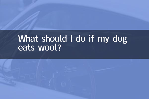 What should I do if my dog eats wool?