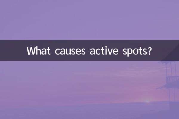 Quelles sont les causes des taches actives ?