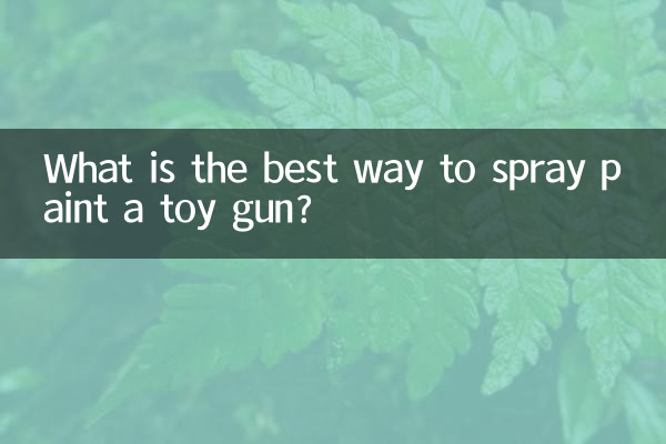 ¿Cuál es la mejor forma de pintar con aerosol una pistola de juguete?