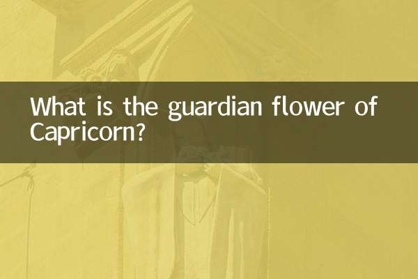 摩羯座的守護花是什麼