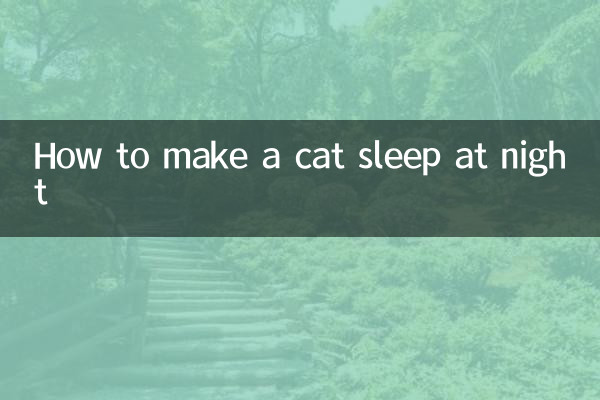 Wie man eine Katze nachts zum Schlafen bringt
