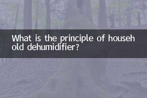 ¿Cuál es el principio del deshumidificador doméstico?