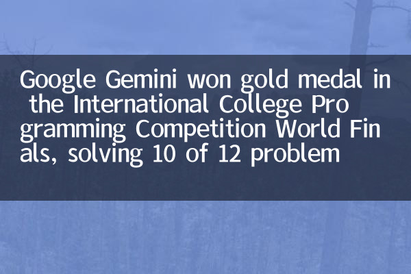 Google Gemini выиграл золотую медаль в финале Всемирного конкурса программирования международных колледжей, решая 10 из 12 проблем
