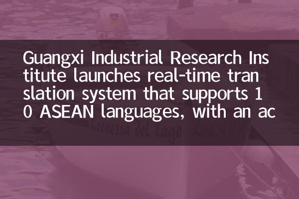 Das Guangxi Industrial Research Institute startet Echtzeit-Übersetzungssystem, das 10 ASEAN-Sprachen mit einer Genauigkeitsrate von 92%unterstützt.